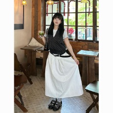 批发韩系白色短袖连衣裙子女2026夏季新款波点背心上衣半身长裙三件套