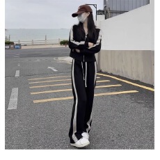 批发己出货 运动套装<b class='q'>宽松</b>显瘦时尚休闲两件套