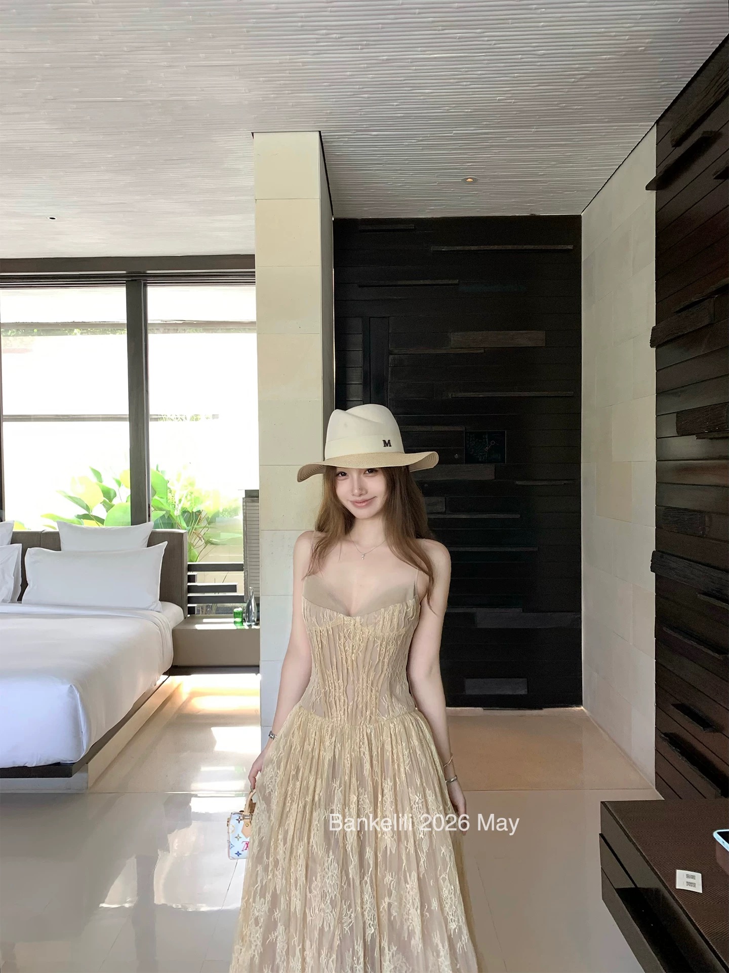 밤나무 코코아 bankelili 소녀 댄스 자세 프랑스식 무거운 작업 자카드 생선뼈 레이스 몸매 가꾸기 슬립 드레스 여성