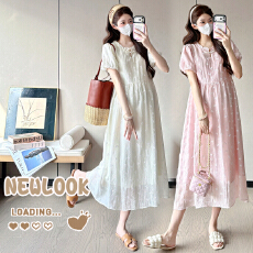 批发实拍现2026夏季新品国风新中式孕妇装大码<b class='q'>甜美</b>气质显瘦<b class='q'>连衣裙</b>