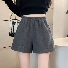批发实拍大量有货 毛呢短<b class='q'>裤</b>阔腿<b class='q'>裤</b><b class='q'>女冬</b>季<b class='q'>韩版</b>新款A字休闲<b class='q'>裤</b>高腰显瘦