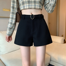 批发实拍大量有货 <b class='q'>短裤</b>女秋冬季新款阔腿裤A子百搭韩版高腰裤子