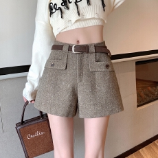 批发实拍大量有货 <b class='q'>短裤</b>女秋冬季新款阔腿裤A子百搭韩版高腰裤子