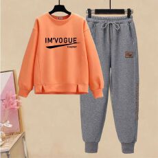 批发炸街网红爆款两件套时尚秋季减龄显瘦<b class='q'>卫衣</b>休闲宽松百搭运动裤<b class='q'>套装</b>