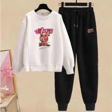 批发炸街网红爆款两件套时尚秋季减龄显瘦<b class='q'>卫衣</b>休闲宽松百搭运动裤<b class='q'>套装</b>