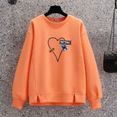 批发长袖女T恤2025秋冬新款韩版开叉<b class='q'>卫衣</b>百搭宽松显瘦小个子圆领上衣