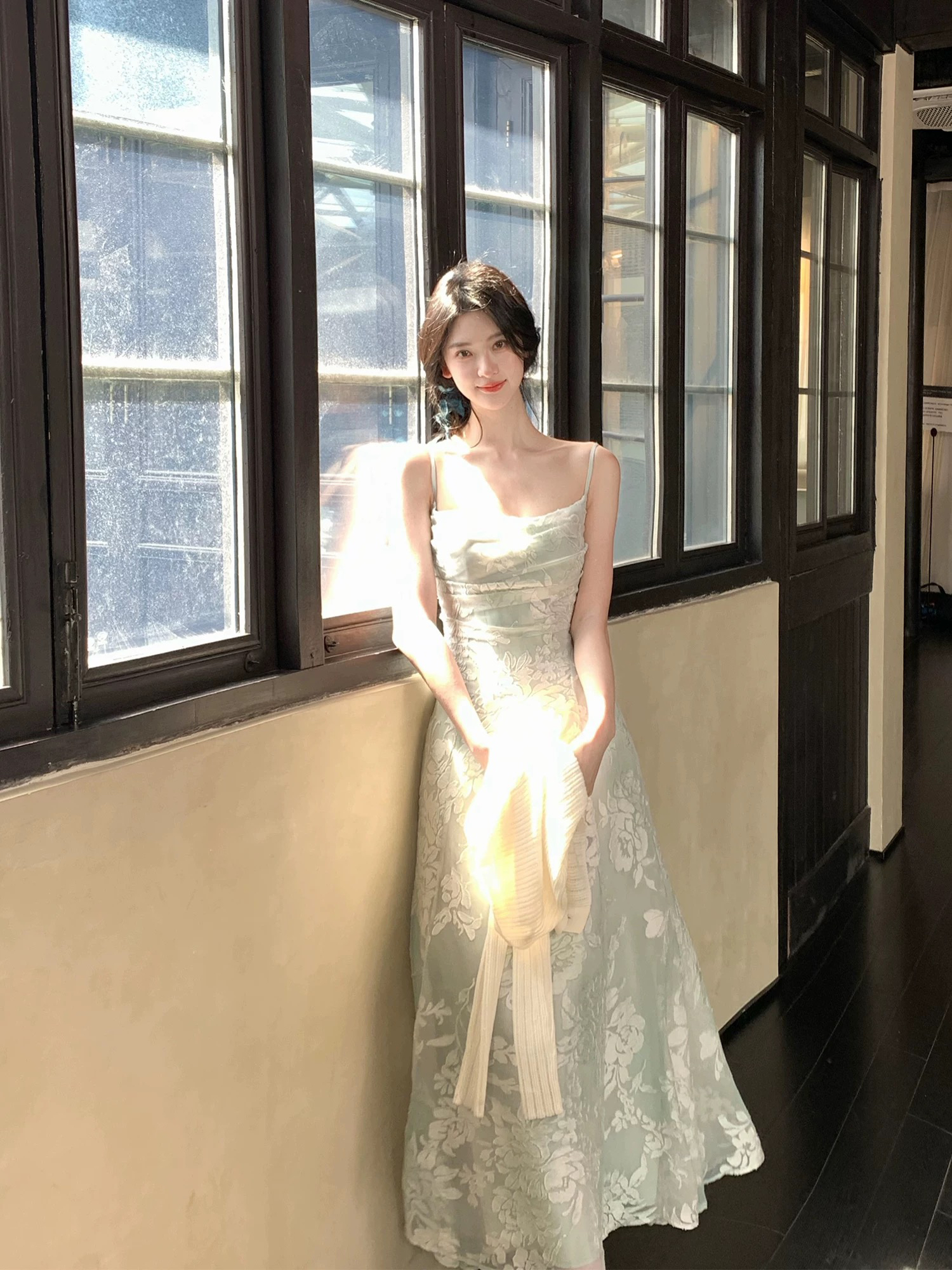 자카드 드레스