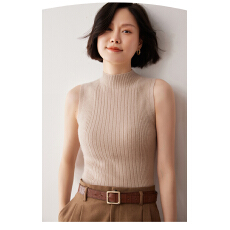 批发接大小订单/来工厂考察/物美价廉 背心女<b class='q'>无袖</b>吊带套头 包芯纱