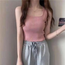 批发针织内搭<b class='q'>吊带</b><b class='q'>背心</b>女外穿修身<b class='q'>露</b><b class='q'>脐</b>文胸短款打底上衣 冰爽丝