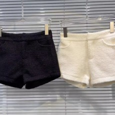 批发580克原版面料 黑色毛呢休闲短<b class='q'>裤</b>女冬季靴<b class='q'>裤</b>直筒<b class='q'>裤</b>高腰包臀<b class='q'>裤</b>子