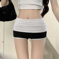 批发40支酷丝爽绵螺纹 夏季紧身低腰直筒裤子辣妹<b class='q'>打底</b>裤运动a字热裤