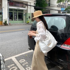 批发柚色  韩系粉色长袖衬衫<b class='q'>外套</b>夏季薄款外搭开衫宽松休闲中长款上衣