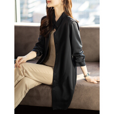 批发限价+12 <b class='q'>休闲</b>翻领外套女2026春秋装上衣百搭简约<b class='q'>女装</b>