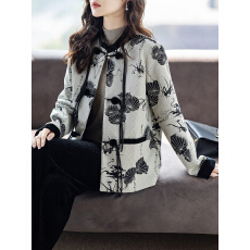 批发限价+12  春秋国风休闲外套2026新款新中式洋气短款上衣