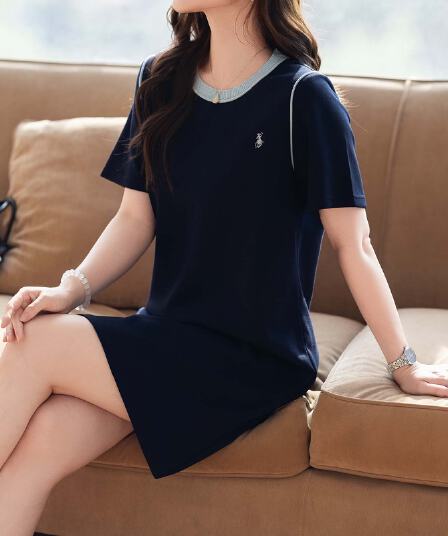 제한 가격 12+ 작은 동영상 패션 패치워크 배색 여성 드레스 여름