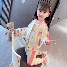 批发2025女童套装春秋早秋两件套新款洋气运动装休闲时髦季儿童女<b class='q'>宝宝</b>