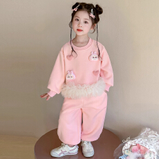 批发曼巴棉女童秋装<b class='q'>套装</b>2025新款洋气时髦儿童<b class='q'>宝宝</b>秋季<b class='q'>卫衣</b>初秋两件套