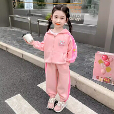 批发女宝宝库洛咪套装春装新款洋气儿童开衫运动两件套<b class='q'>女</b><b class='q'>童</b>春冬季衣服