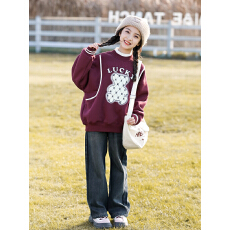 批发女<b class='q'>童</b><b class='q'>加绒</b><b class='q'>卫</b>衣秋冬款2025新款<b class='q'>中大</b><b class='q'>童</b>冬装半高领衣服儿<b class='q'>童</b>冬季上衣厚