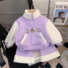 批发女童套装冬装2025新款<b class='q'>儿童</b>卫衣<b class='q'>裤</b>子宝宝公主加绒衣服冬季小童装