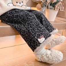 批发女童加绒<b class='q'>裤</b>子冬季2025新款洋气<b class='q'>儿童</b>冬装长<b class='q'>裤</b>女宝宝冬季豹纹休闲<b class='q'>裤</b>