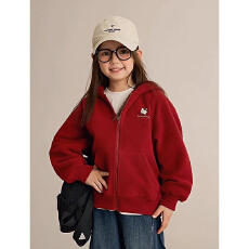 女童kt猫加绒外套冬2025新款儿童洋气摇粒绒卫衣外套超好看