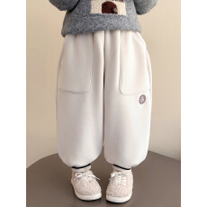 女童裤子秋冬2025新款儿童冬季洋气女宝宝时髦加绒秋冬装休闲裤女