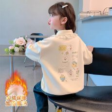 批发女童卫衣秋冬款2026新款洋气儿童时髦秋装Polo衫女孩秋季百搭上衣