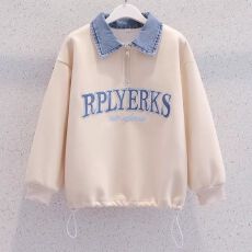 批发女童卫衣秋装2026新款儿童洋气女孩休闲学院风女大童POLO衫上衣潮