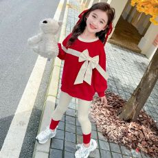 批发女童春秋款卫衣套装女宝宝2026新款韩版洋气儿童秋季打底裤两件套