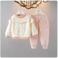 批发女<b class='q'>童装</b><b class='q'>运动套装</b>洋气秋装2026新款女宝春秋季卫衣小女孩休闲两件套