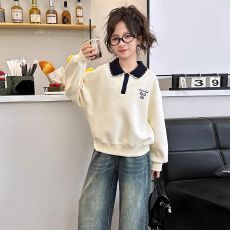 批发儿童秋装翻领卫衣女童洋气上衣中大童<b class='q'>韩版</b>长袖2026新款春秋<b class='q'>打底衫</b>