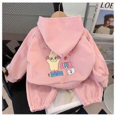 批发<b class='q'>女</b>童<b class='q'>春</b>装<b class='q'>套装</b>2026新款洋气儿童连帽<b class='q'>外套</b>小童春秋季<b class='q'>宝宝</b>衣服两件套