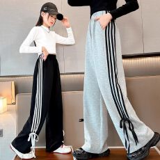 批发女童阔腿裤子秋季2026新款春秋款儿童长裤女大童休闲宽松运动裤潮