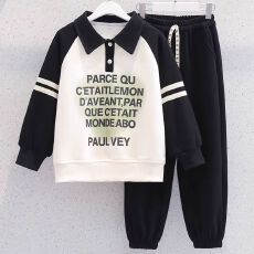 女童装秋冬季套装2026新款儿童网红洋气女孩运动炸街加绒两件套潮