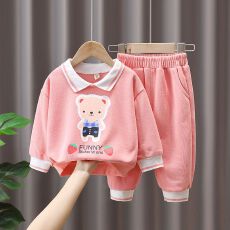 批发<b class='q'>女</b>童网红<b class='q'>洋气</b><b class='q'>卫衣</b>运动春秋季<b class='q'>套装</b><b class='q'>女</b>宝宝时髦休闲两件套儿童秋装潮