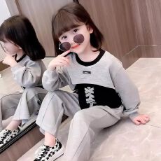 批发女童套装春秋季2026新款洋气时髦春款网红衣服女孩宝宝儿童装春装