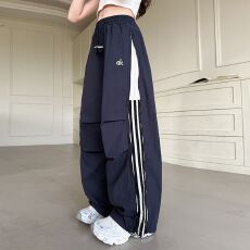 批发【锦涤皱】女童春季工装裤2026新款大童宽松速干裤儿童运动休闲裤