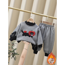 批发<b class='q'>女</b>童<b class='q'>加</b>绒<b class='q'>卫衣</b><b class='q'>套装</b>冬季2026新款小童加厚巨好看洋气秋冬<b class='q'>女</b>宝两件套