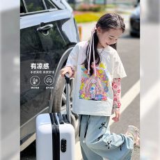 批发女童T恤2026夏季新款儿童薄款韩版假两件防晒t长袖洋气拼接上衣潮
