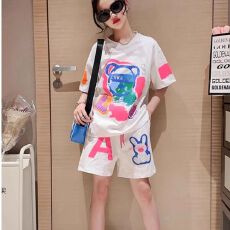 批发女童装时髦洋气<b class='q'>套装</b>2026新款网红小女孩短袖夏季儿童短裤潮流夏装