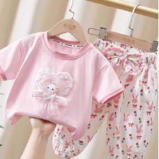 批发女童夏季<b class='q'>套装</b>2026新款<b class='q'>小童</b>洋气儿童薄款夏装女宝宝防蚊裤两件套女