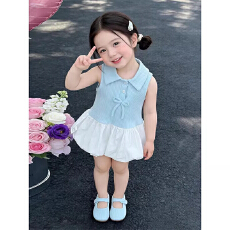 批发婴儿2026夏季新款连衣裙女宝宝可爱薄款无袖背心裙<b class='q'>韩版</b>公主花苞裙