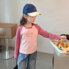 批发女童t恤长袖2026年<b class='q'>春</b>秋装新款儿童打底衫秋款小女孩洋气<b class='q'>春</b>季上衣