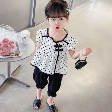 批发女童<b class='q'>套</b><b class='q'>装</b>夏季2026新款洋气时髦小童网红夏款女宝宝儿童夏<b class='q'>装</b>中国风