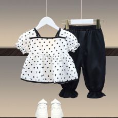 批发女童<b class='q'>夏</b><b class='q'>装</b>套<b class='q'>装</b>2026新款时髦网红韩版宝宝<b class='q'>短袖</b>两件套洋气儿童衣服潮