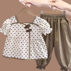 批发女童<b class='q'>夏</b><b class='q'>装</b>套<b class='q'>装</b>2026新款时髦网红韩版宝宝<b class='q'>短袖</b>两件套洋气儿童衣服潮