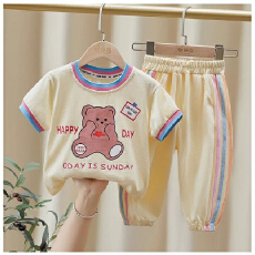 批发女童<b class='q'>套</b><b class='q'>装</b>2026新款夏季儿童运动<b class='q'>短袖</b>衣服洋气宝宝夏<b class='q'>装</b>小女孩两件套