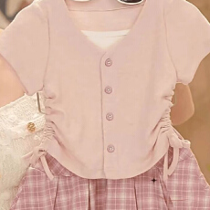 批发女童<b class='q'>夏</b>季<b class='q'>套装</b>2026新款儿童洋气时髦短袖T恤女<b class='q'>宝宝</b>休闲裤两件套潮