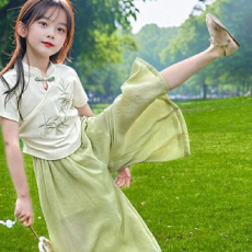 女童套装夏季2026新款网红洋气时髦衣服女孩宝宝短袖儿童夏装衣服